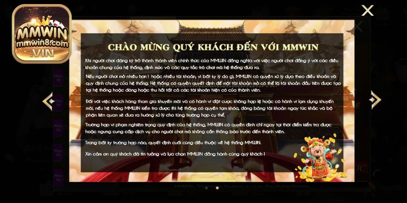 Khách hàng cần tuân thủ chính sách điều khoản của cổng game