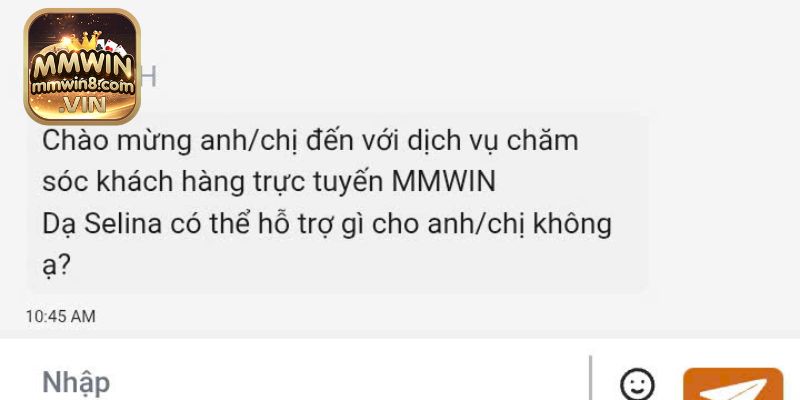 Liên hệ MMWIN để được hỗ trợ khi đăng ký tài khoản