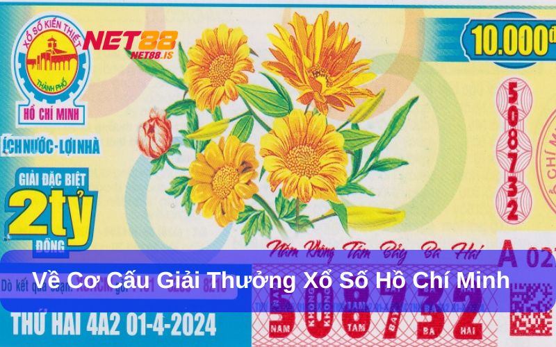 Cơ cấu giải thưởng Xổ Số Hồ Chí Minh